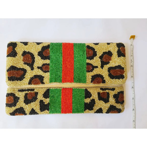 Beaded Leopard Evening Clutch – scacolombia